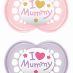 MAM Original Ορθοδοντική Πιπίλα Σιλικόνης I Love Mummy Κορίτσι Ροζ⁄Λιλά 6-16μηνών (2τμχ)(170SG1c)
