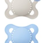 MAM Pacifier Colours of Nature Boy Silicone 2-6 months Blue & Grey, 2pcs