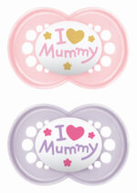 MAM Original Πιπίλα Ι Love Mummy Girl 16+ μηνών Ροζ⁄Λιλά (265SG1c)