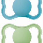 Mam Supreme Silicone Soother 6-16 months - Collection Better Together Boy Turquoise & Blue, 2pcs