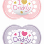 MAM Πιπίλα Ι Love Daddy Σιλικόνης  Κορίτσι Ροζ⁄Μώβ 16+ μηνών