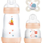 MAM Plastic Bottle Set Easy Start, Anti-Colic, Starter Set 0+ months Boy