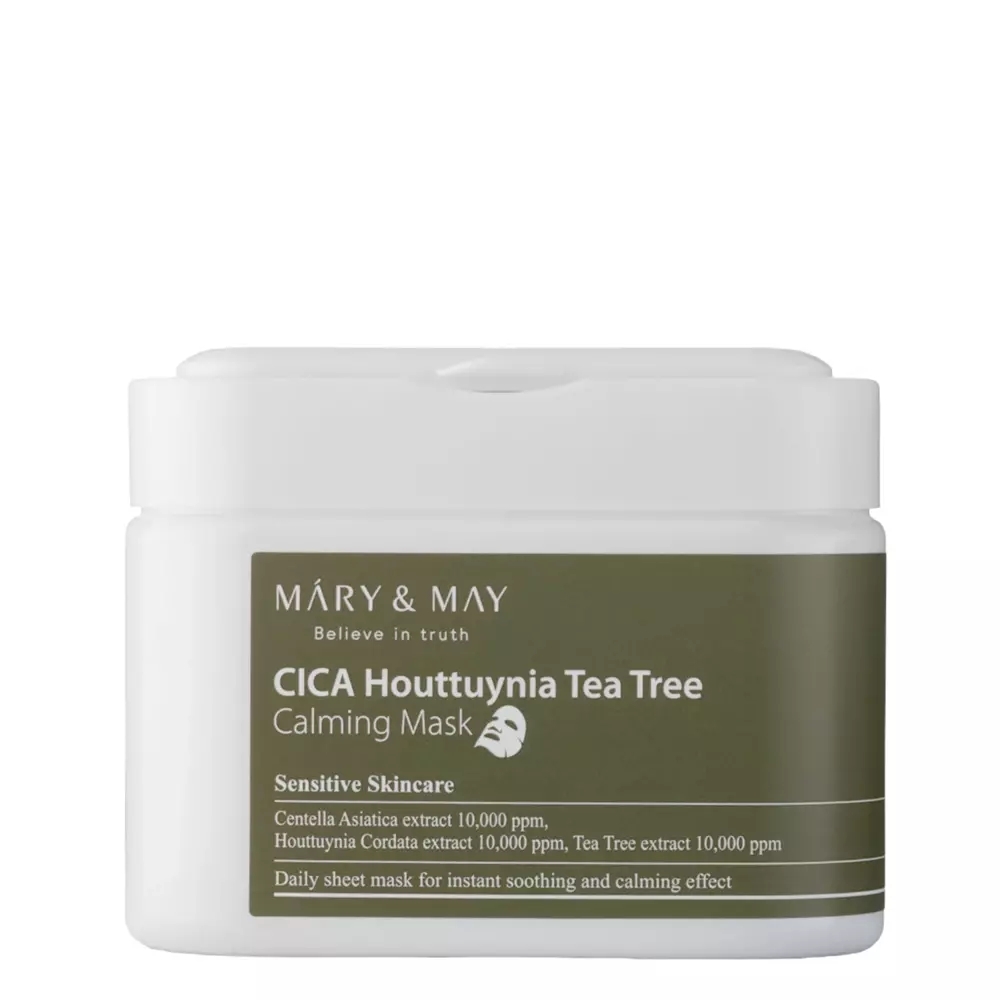 mary-38-may-cica-houttuynia-tea-tree-calming-mask-Σετ-Καταπραϋντικών-Μασκών-Προσώπου-30pcs1.jpg Mary & May - Cica Houttuynia Tea Tree Calming Mask - Σετ Καταπραϋντικών Μασκών Προσώπου, 30pcs. - Image 1