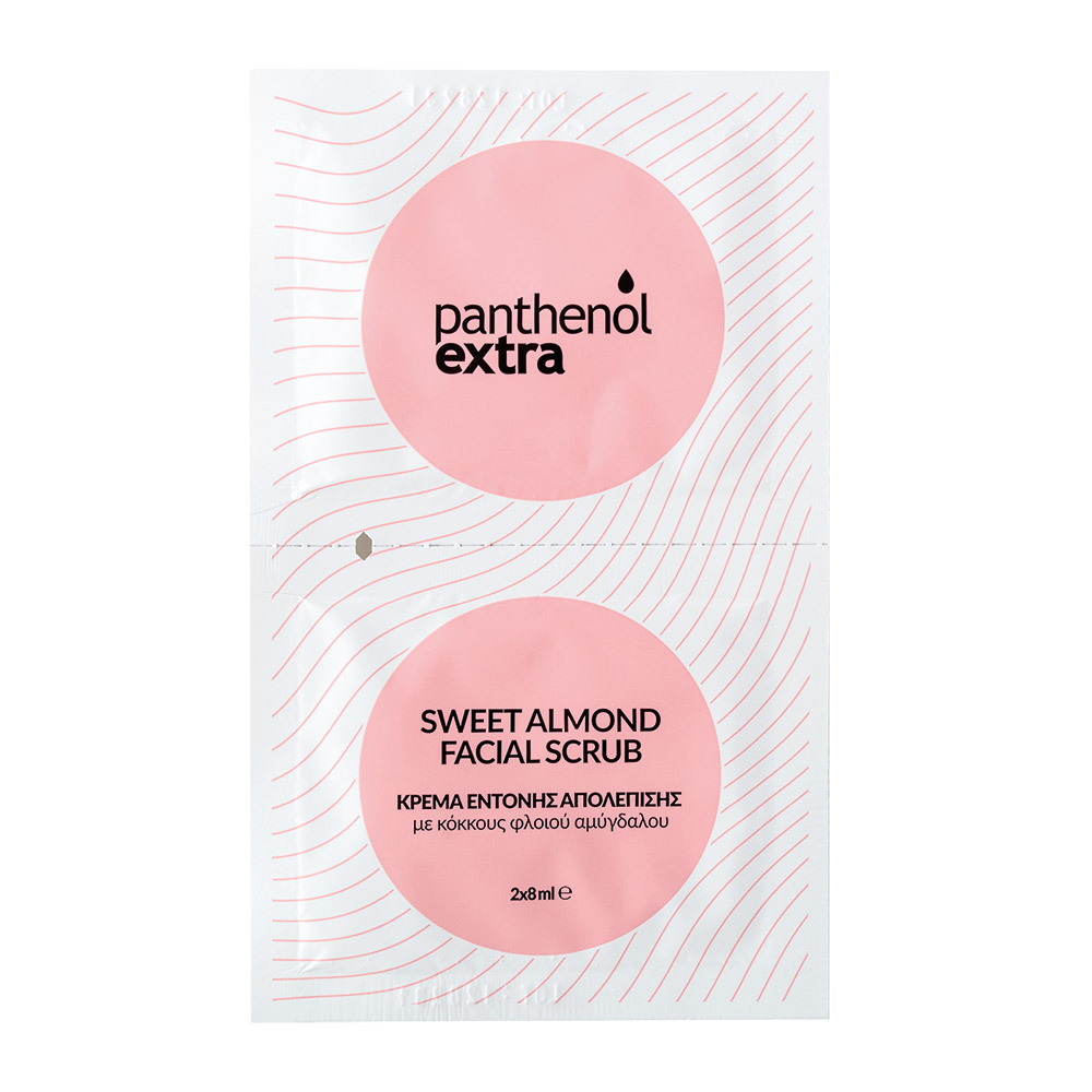 medisei-panthenol-extra-sweet-almond-facial-scrub-2x8ml1.jpg Medisei Panthenol extra Sweet Almond Facial Scrub 2x8ml - Image 1
