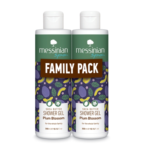 messinian-spa-family-pack-shower-gel-Αφρόλουτρο-plum-blossom-2-x-300ml1.jpg Messinian Spa Family Pack Shower Gel Αφρόλουτρο Plum Blossom 2 x 300ml - Image 1
