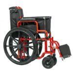 Mobiak Aναπηρικό Αμαξίδιο Βαρέως Τύπου 56cm,  24",  Κόκκινο ⁄ Μαύρο  Μέγιστο Βάρος 182Kg (0808527) - Image 2