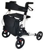 Mobiak Rollator Περιπατητήρας Αλουμινίου “WALKY” Λευκό⁄Μαύρο (0805492)