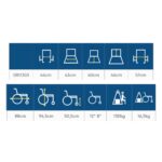 Wheelchair Gemini 43cm 12'' (0811303) - Image 2