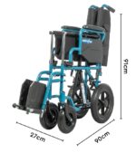 Mobiak Αναπηρικό αμαξίδιο AEGEUS 43cm 12” Με Μεσαίους Τροχούς (0815006) - Image 5