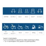 Mobiak Παιδικό Αναπηρικό Αμαξίδιο Πτυσσόμενο Ειδικού Τύπου 42cm Μπλε (0811982) - Image 5