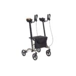 Mobiak Περιπατητήρας Rollator Με Λαβή Πήχη Αλουμινίου σε Ασημί Χρώμα Μέγιστο Βάρος 136Kg (0805452)