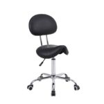 Mobiak Clinic Stool with Back Black (0812313)
