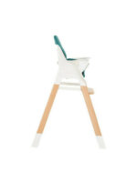 Modo Highchair 2 in 1 with wooden frame & Leatherette Seat Green - Image 4