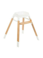 Modo Highchair 2 in 1 with wooden frame & Leatherette Seat Green - Image 5