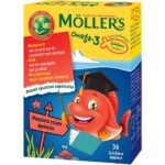 Moller's Οmega 3 Ζελεδάκια με Γεύση Φράουλα, 36gummies
