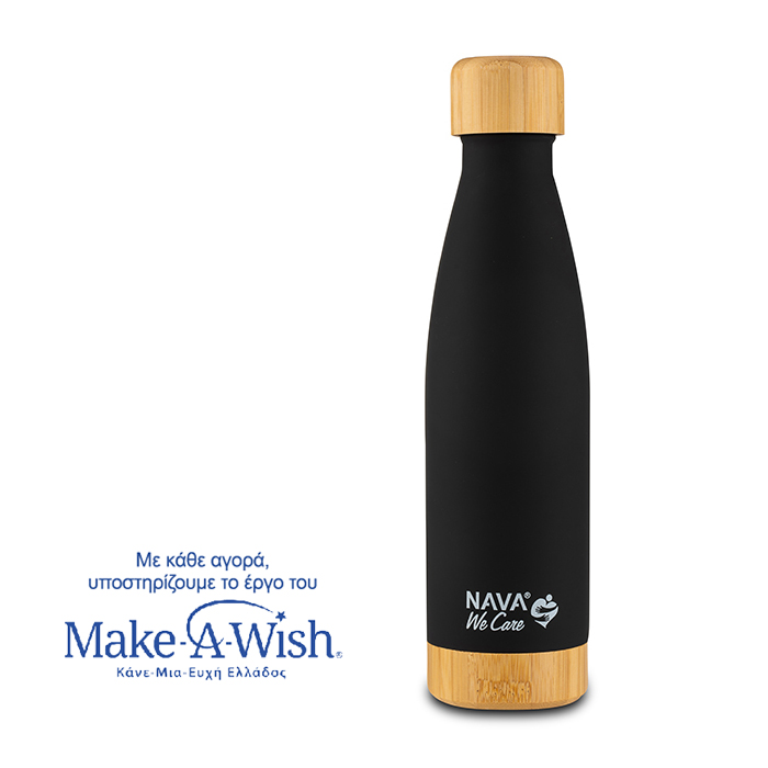 nava-travel-bottle-bamboo-Θερμός-Ποτήρι-Ανοξείδωτο-με-Πλαστικό-Καλαμάκι-we-care-Μαύρο-500ml1.jpg Nava Travel Bottle Bamboo Θερμός Ποτήρι Ανοξείδωτο με Πλαστικό Καλαμάκι We Care Μαύρο 500ml - Image 1