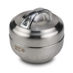 Nava Food Container Stainless Steel SS304 Round "We Care" 1000ml (10-261-050) - Image 2