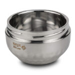 Nava Food Container Stainless Steel SS304 Round "We Care" 1000ml (10-261-050) - Image 3