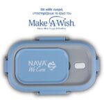 NAVA Δοχείο Φαγητού Ανοξείδωτο Ορθογώνιο "We Care", Μπλε 800ml (10-262-006) - Image 2