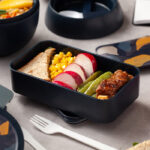 Nava Plastic Rectangular Food Container "We Care", Blue 650ml (10-259-003) - Image 4