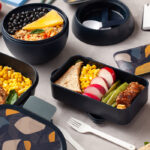 Nava Plastic Rectangular Food Container "We Care", Blue 650ml (10-259-003) - Image 5
