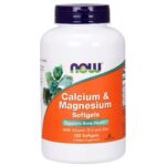 Now Foods Calcium & Magnesium Συμπλήρωμα Διατροφής για την Καλή Υγεία των Οστών 120softgels