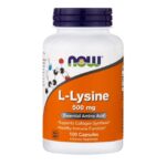 Now Foods L-Lysine 500mg Συμπλήρωμα Διατροφής για την Διατήρηση Υγιούς Ανοσοποιητικού 100caps