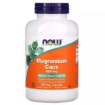 Now Foods Magnesium Caps 400mg Συμπλήρωμα για την Παραγωγή Ενέργειας & του Μεταβολισμού 180veg.caps