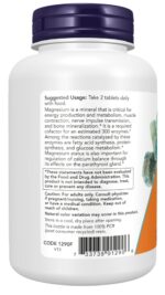 Now Foods Magnesium Citrate 200mg 100 tablets - Image 3