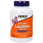 Now Foods Non GMO Lecithin 1200mg Συμπλήρωμα Διατροφής με Λεκιθίνη 100softgels