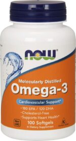 Now Foods Omega-3 1000mg Συμπλήρωμα Ωμέγα-3 Λιπαρών Οξέων 100softgels