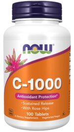 Now Foods C-1000 Sustained Release Antioxidant Protection With Rose Hips 1000mg 100 tablets