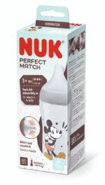 NUK Disney Mickey Mouse Perfect Match Μπιμπερό Πλαστικό με Μαλακή Θηλή Σιλικόνης (M) 3+ Μηνών 260ml - Image 2
