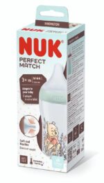 NUK Disney Winnie The Pooh Perfect Match Μπιμπερό με Μαλακή Θηλή Σιλικόνης 260ml - Image 2