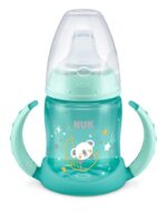 NUK First Choice Night Εκπαιδευτικό Μπιμπερό Πλαστικό με Λαβές Πράσινο 6m+ 150ml