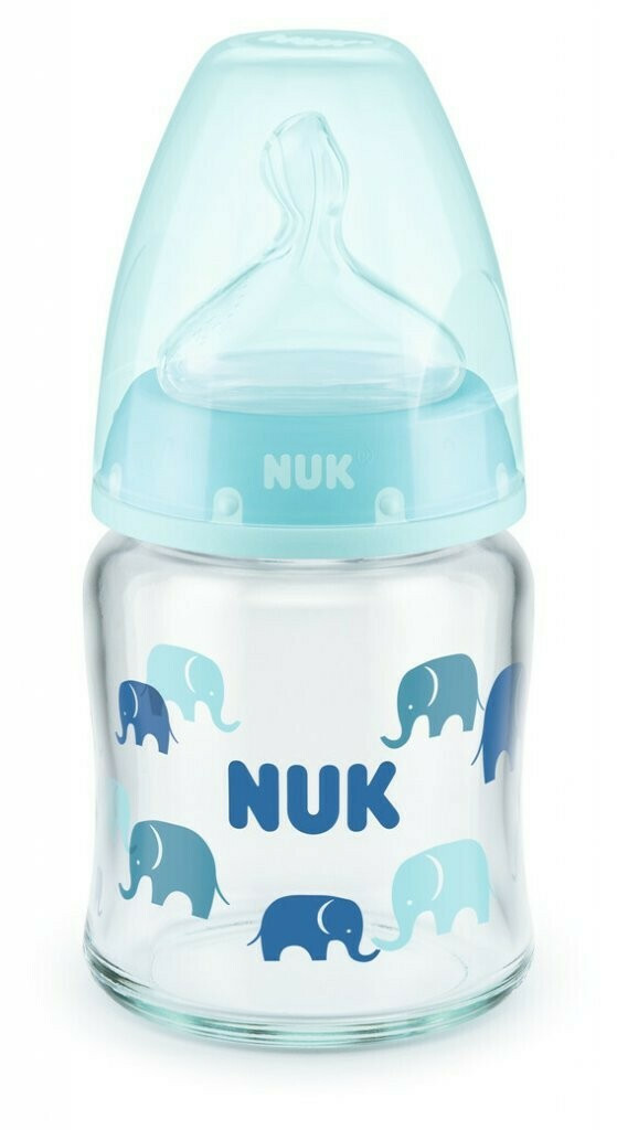 nuk-first-choice-Γυάλινο-Μπιμπερό-με-Θηλή-Σιλικόνης-0-6-μηνών-Μπλε-120ml1.jpg NUK First Choice Γυάλινο Μπιμπερό με Θηλή Σιλικόνης 0-6 μηνών Μπλε 120ml - Image 1