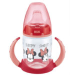 Nuk First Choice Educational Plastic Bottle with Handles Minnie Red 6m+ 150ml