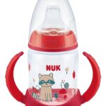 NUK  First Choice Εκπαιδευτικό Μπιμπερό με Λαβές 6-18m, Κόκκινο 150ml