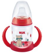 NUK  First Choice Εκπαιδευτικό Μπιμπερό με Λαβές 6-18m, Κόκκινο 150ml