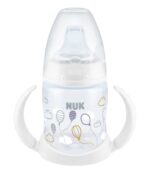 NUK  First Choice Εκπαιδευτικό Μπιμπερό με Λαβές 6-18m, Λευκό 150ml