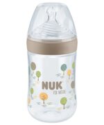 NUK for Nature Μπιμπερό με Δείκτη Ελέγχου Θερμοκρασίας για 0m+ 260ml