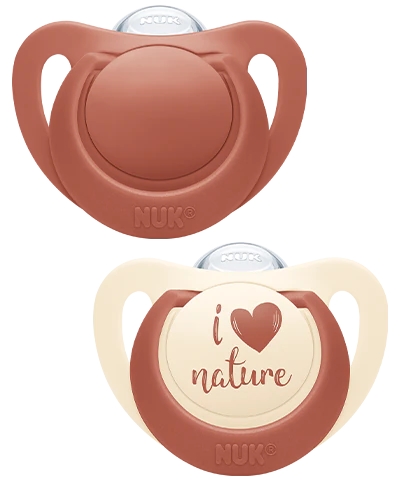 nuk-for-nature-Πιπίλες-Σιλικόνης-6-18m-Κόκκινη-Μπεζ-2τμχ1.jpg NUK for Nature Πιπίλες Σιλικόνης 6-18m Κόκκινη⁄Μπεζ 2τμχ - Image 1