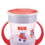 NUK Mini Magic Cup 6m+ με Χείλος & Καπάκι Μωβ,160ml