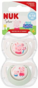 NUK Peppa Pig Star Πιπίλα σιλικόνης 6-18 Μηνών - Image 4