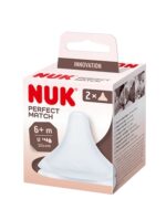 NUK Perfect Match Θηλή από Μαλακή Σιλικόνη Universal από 6+ Μηνών 2 τμχ - Image 3