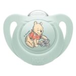 NUK Star Disney Winnie the Pooh Πιπίλα Σιλικόνης Λαχανί Winnie 6-18m, 1τμχ