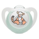 NUK Star Disney Winnie the Pooh Πιπίλα Σιλικόνης Λευκή Τίγρης 0-6m, 1τμχ