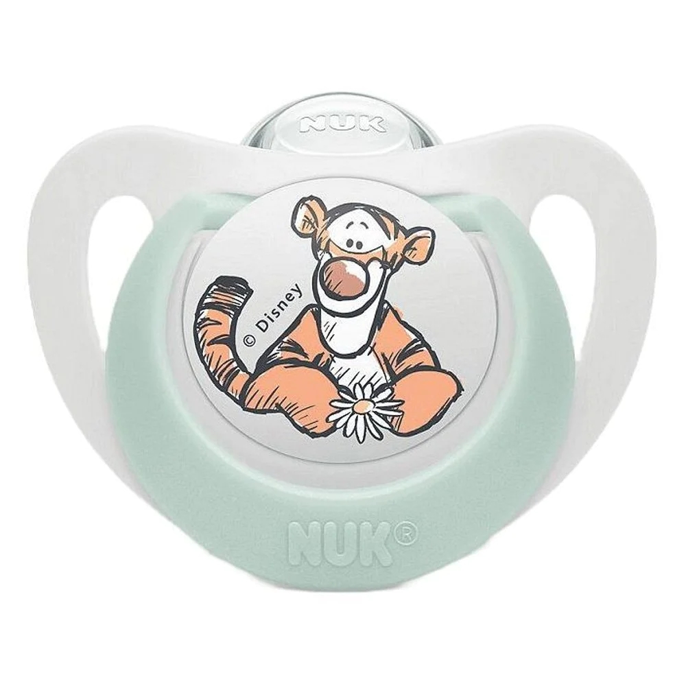 nuk-star-disney-winnie-the-pooh-Πιπίλα-Σιλικόνης-Λευκή-Τίγρης-0-6m-1τμχ1.jpg NUK Star Disney Winnie the Pooh Πιπίλα Σιλικόνης Λευκή Τίγρης 0-6m, 1τμχ - Image 1