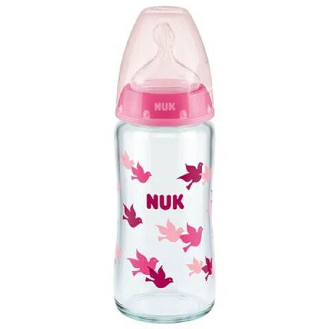 nuk-Γυάλινο-Μπιμπερό-first-choice-plus-με-Θερμόμετρο-Θηλή-Σιλικόνης-240ml1-1.jpg NUK Γυάλινο Μπιμπερό First Choice Plus με Θερμόμετρο, Θηλή Σιλικόνης 240ml - Image 1