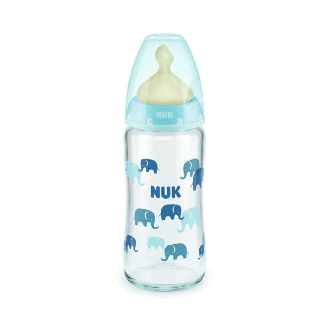nuk-Γυάλινο-Μπιμπερό-first-choice-plus-με-Θηλή-Καουτσούκ-240ml1.jpg NUK Γυάλινο Μπιμπερό First Choice Plus με Θηλή Καουτσούκ 240ml - Image 1